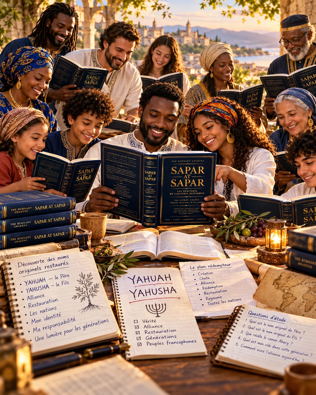 Illustration de lecture et d’étude des Écritures en communauté